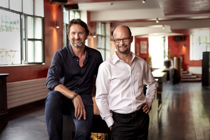 Arnaud Nicolas (à droite) en compagnie de Maximilian Büsser