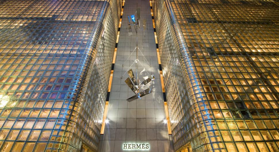 Le siège japonnais de Hermès à Tokyo