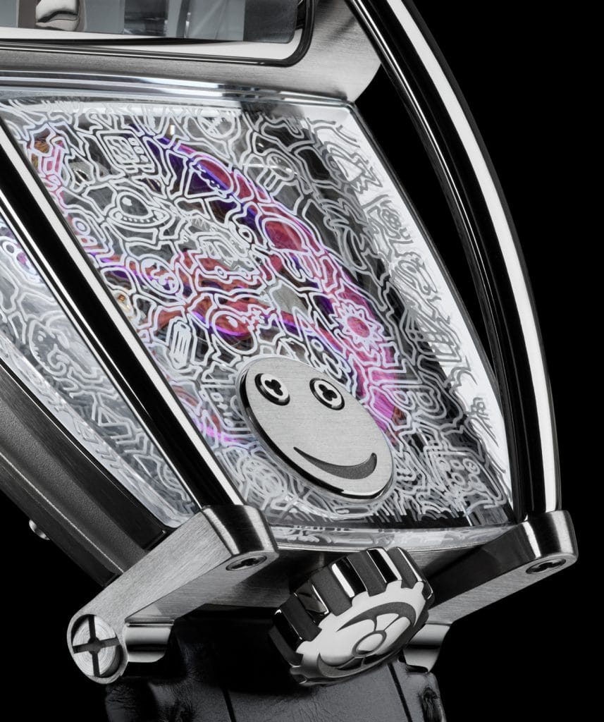 MB&F HM8 - Le smiley - détail