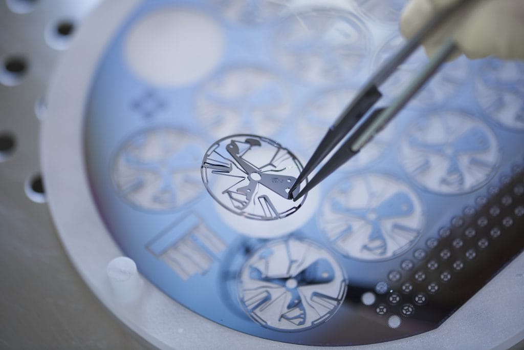 Oscillateur en silicium de la Zenith Defy Lab - Detail