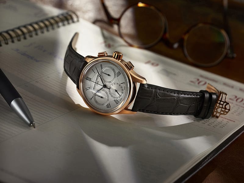 Frederique Constant Flyback Chronograph Manufacture cadran argent