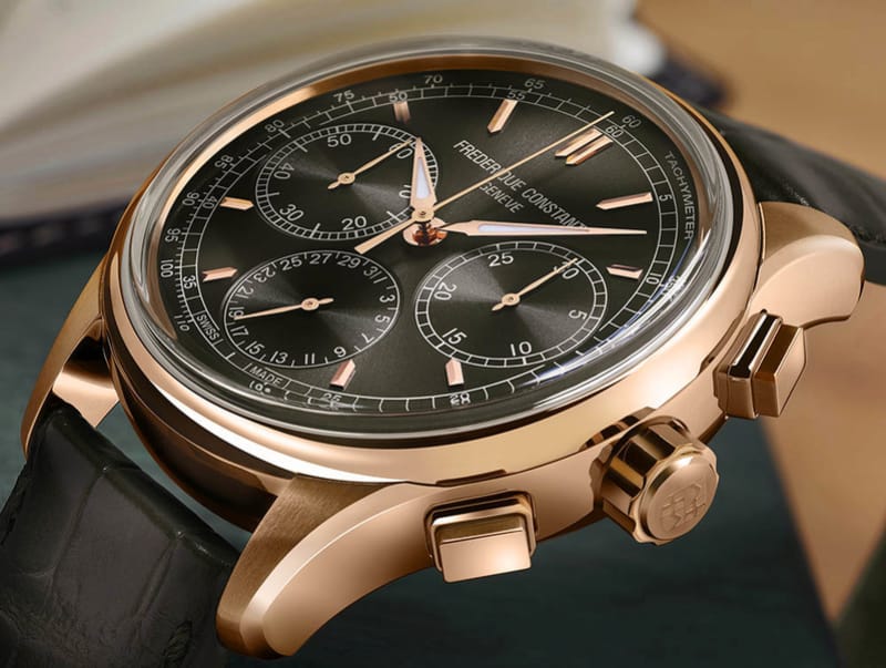 Frederique Constant Flyback Chronograph Manufacture - Cadran anthracite