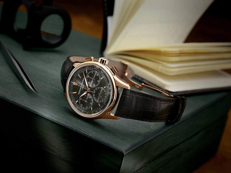 Frederique Constant Flyback Chronograph Manufacture- Plaqué or rose