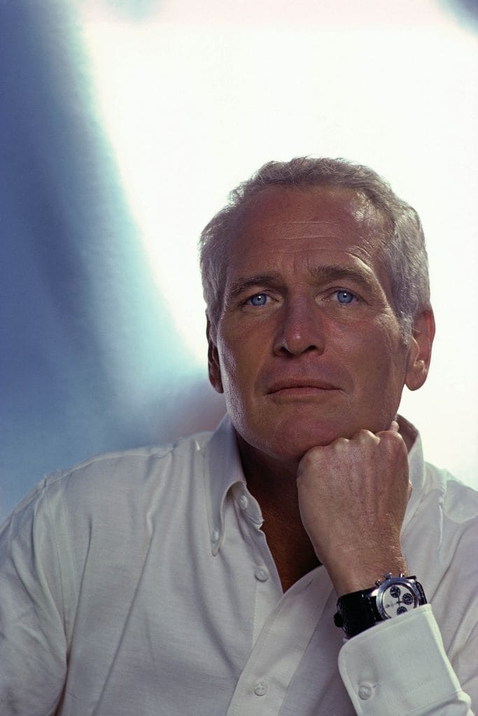 L'acteur américain Paul Newman portant sa Rolex Daytona