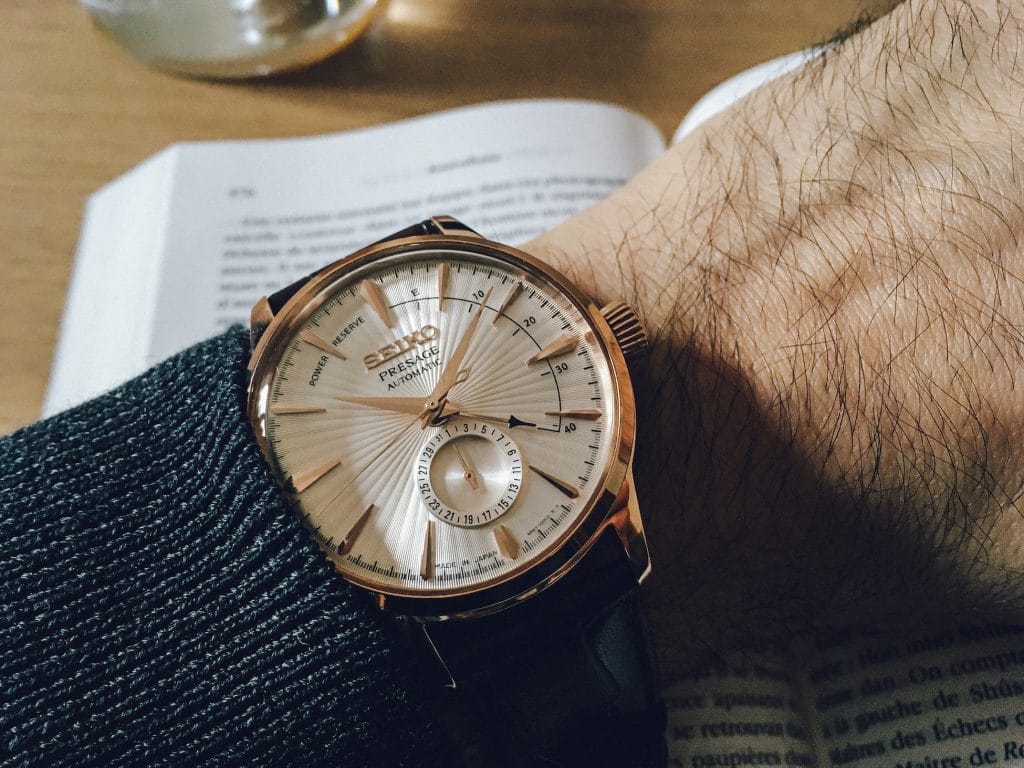 Seiko Présage Cocktail - Focus sur le quantième à 6h