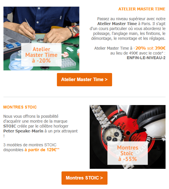 Une solution pour remplir les carnets de commande et vider les stocks !