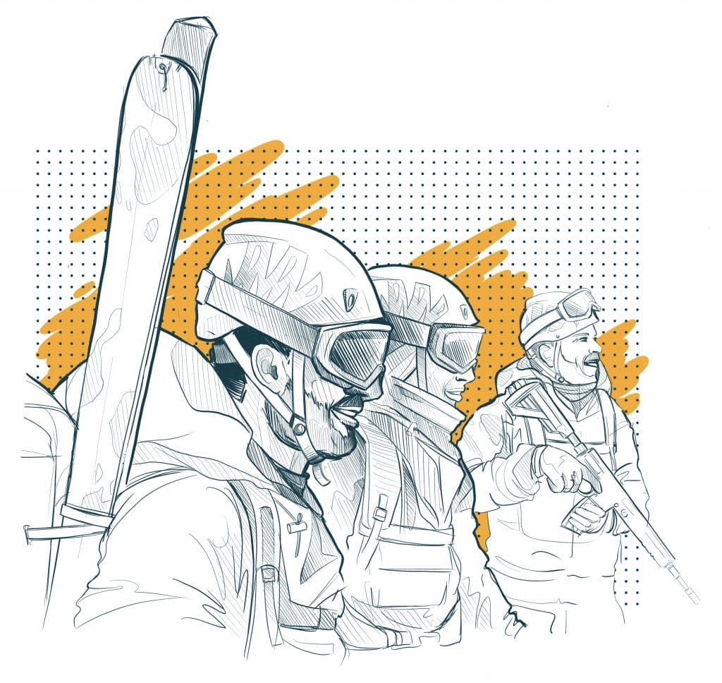 Les troupes de montagne sont à l'initiative de la Chapter II. C'est peut-être pour ça que le concept de personnalisation a été poussé plus loin.