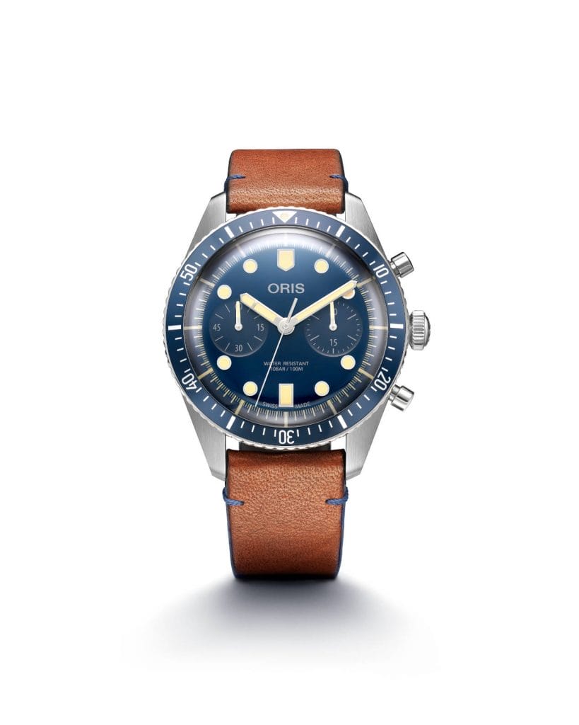Oris Divers Sixty-Five Chronograph Bucherer Blue 
