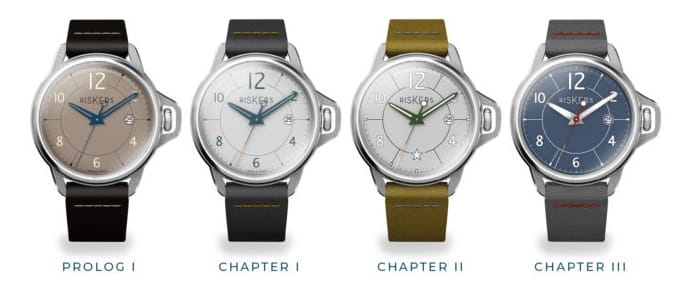 Les 4 modèles présentés offrent le choix entre un mouvement automatique et un mouvement à quartz.