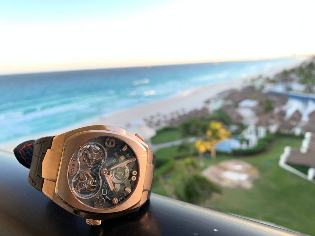 Le Rhöne double Tourbillon JMT avec vue sur Cancun