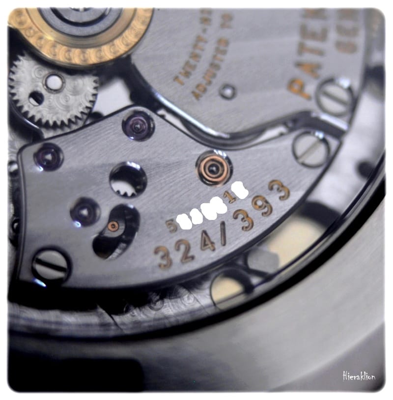 Détails du calibre 324SC