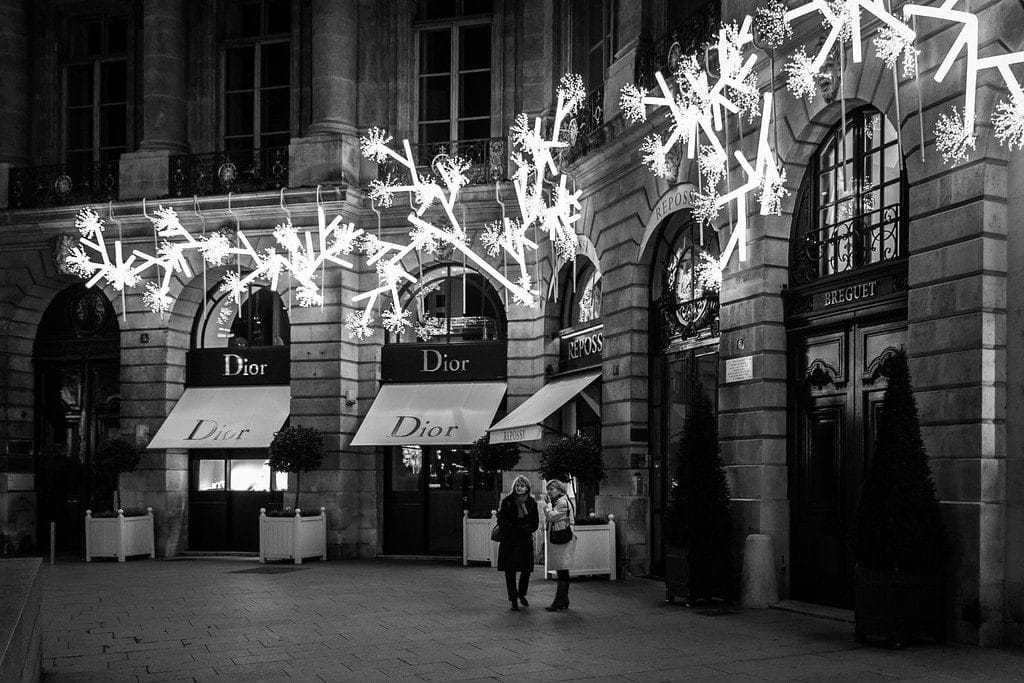 Place Vendôme en hiver - Photo Flickr - Crédit Cédric Meurens