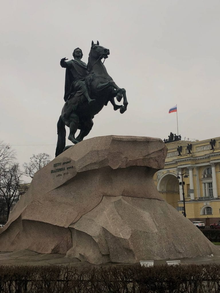 Statue équestre de Pierre le Grand à St Petersbourg