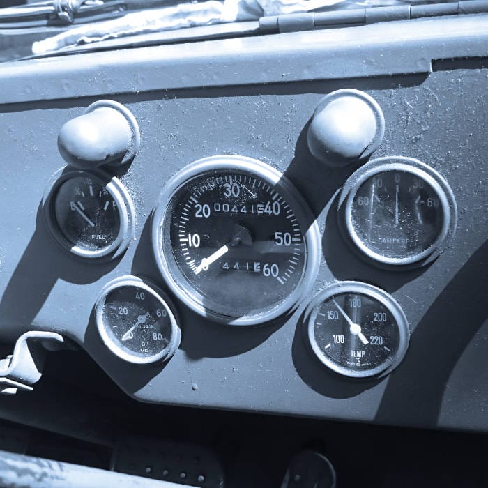 Une inspiration d'un compteur de Jeep