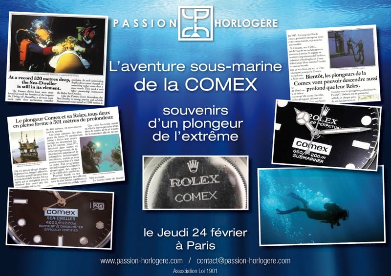 L'aventure sous-marine d'un plongeur de la COMEX - Passion Horlogère