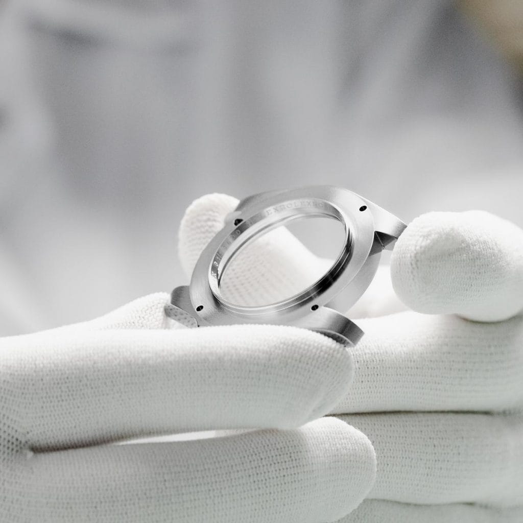 Carrure d'un boîtier de montre Rolex