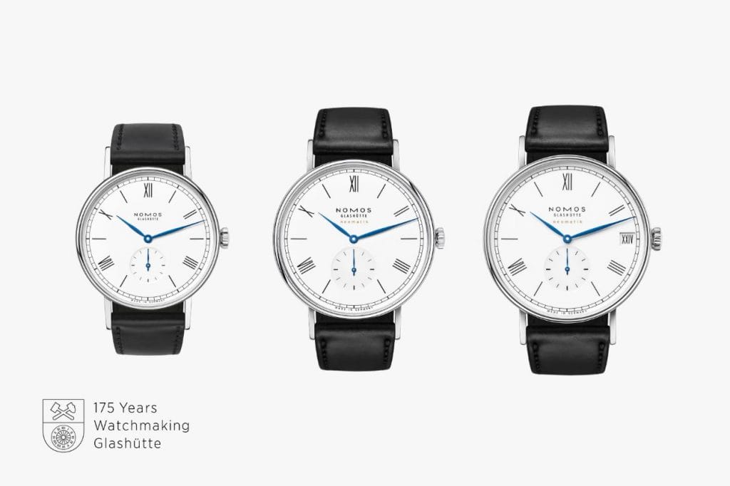 Les trois modèles anniversaire de NOMOS Ludwig