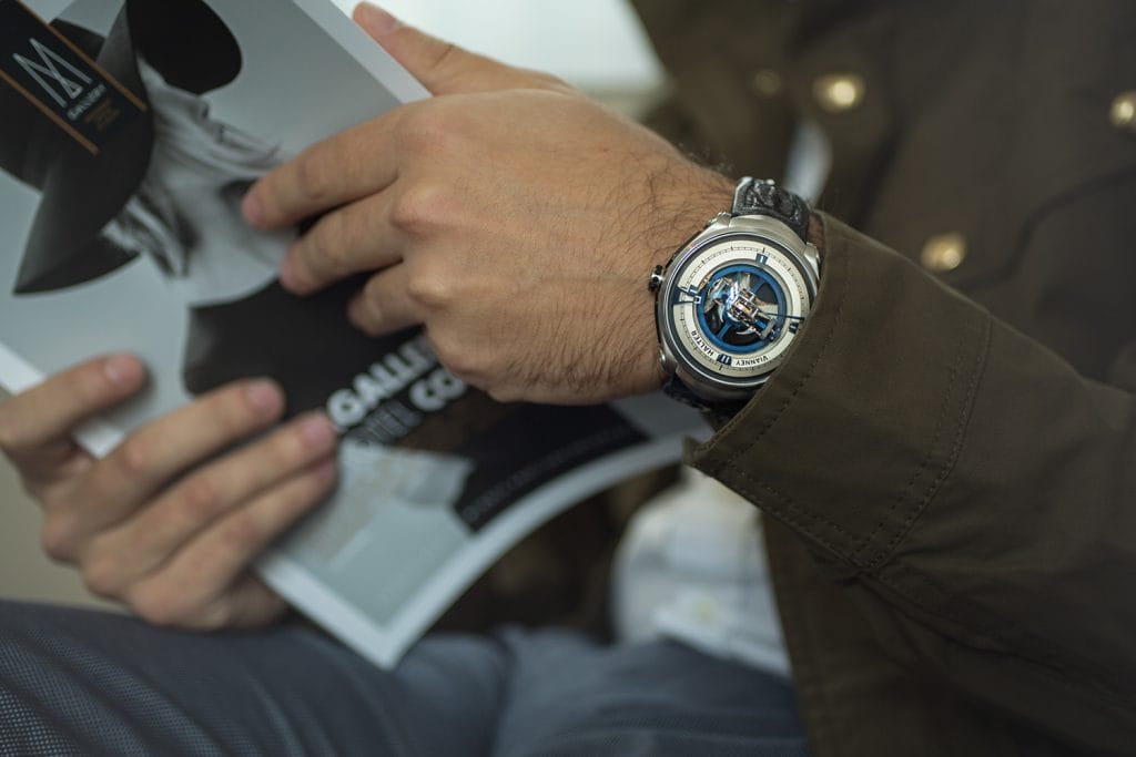Deepspace Tourbillon au poignet - Photo Eksowatches Gallery