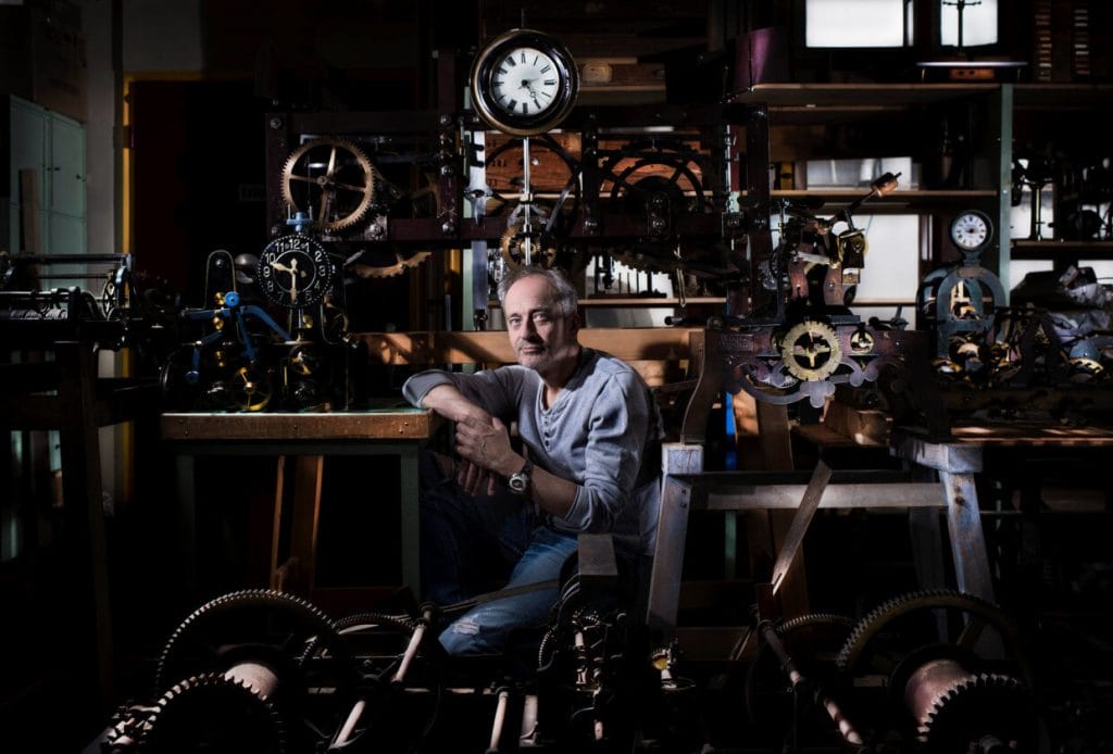 Vianney Halter dans son atelier