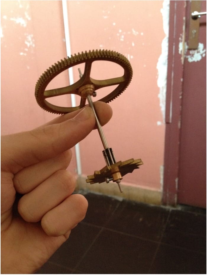 Réalisation d'une première roue dentée