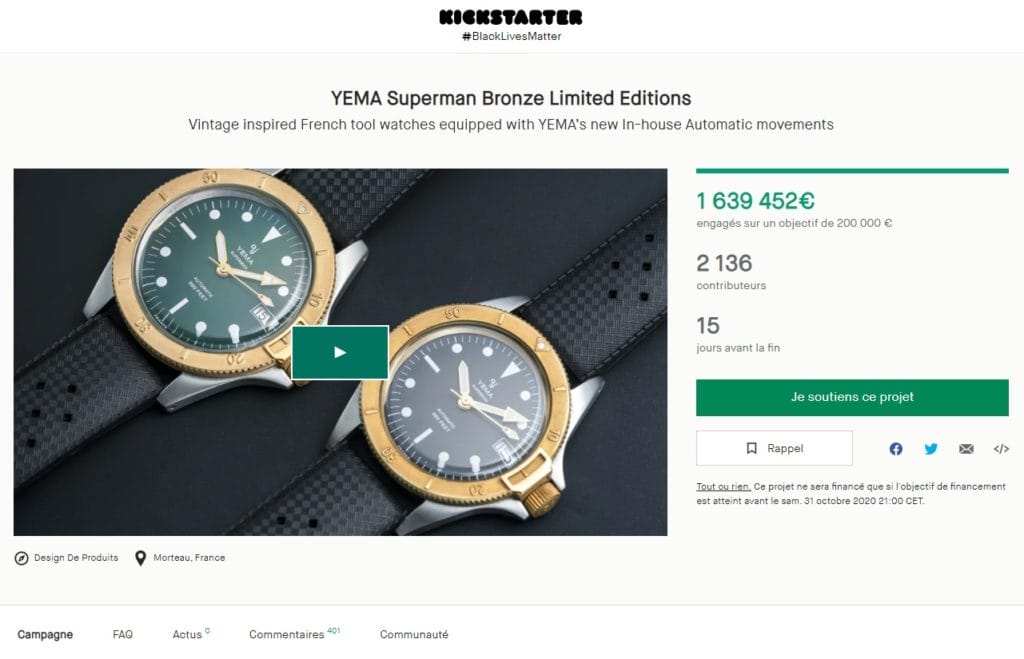 1,6 million atteints lors de la première journée. Il reste 15 jours de campagne !