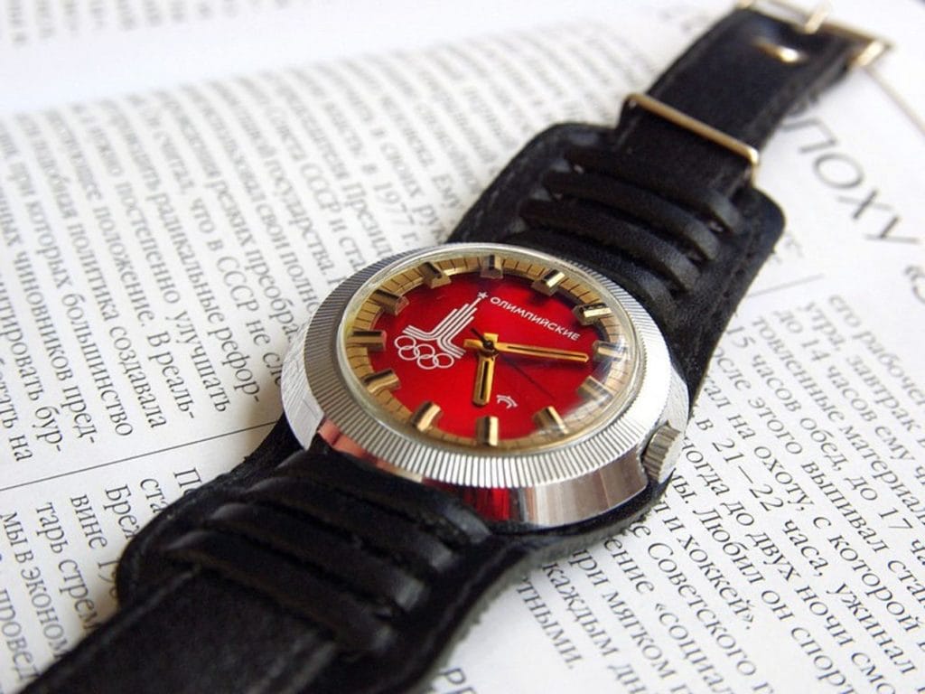 Raketa montre des JO de 1980 - Crédit montresrusses.org