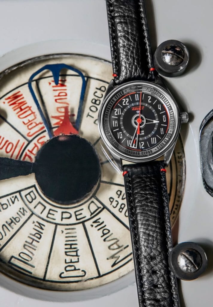 Les aiguilles rappellent les instruments de bord d’un sous-marin.