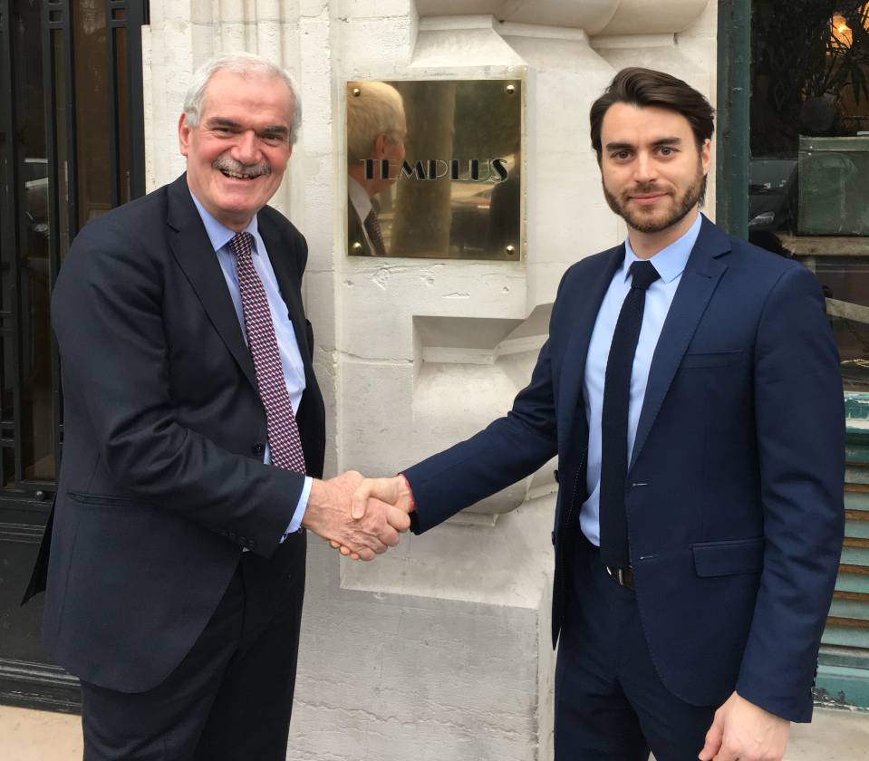 Le passage de témoin entre Jean-Jacques Weber et Yohan Bizy