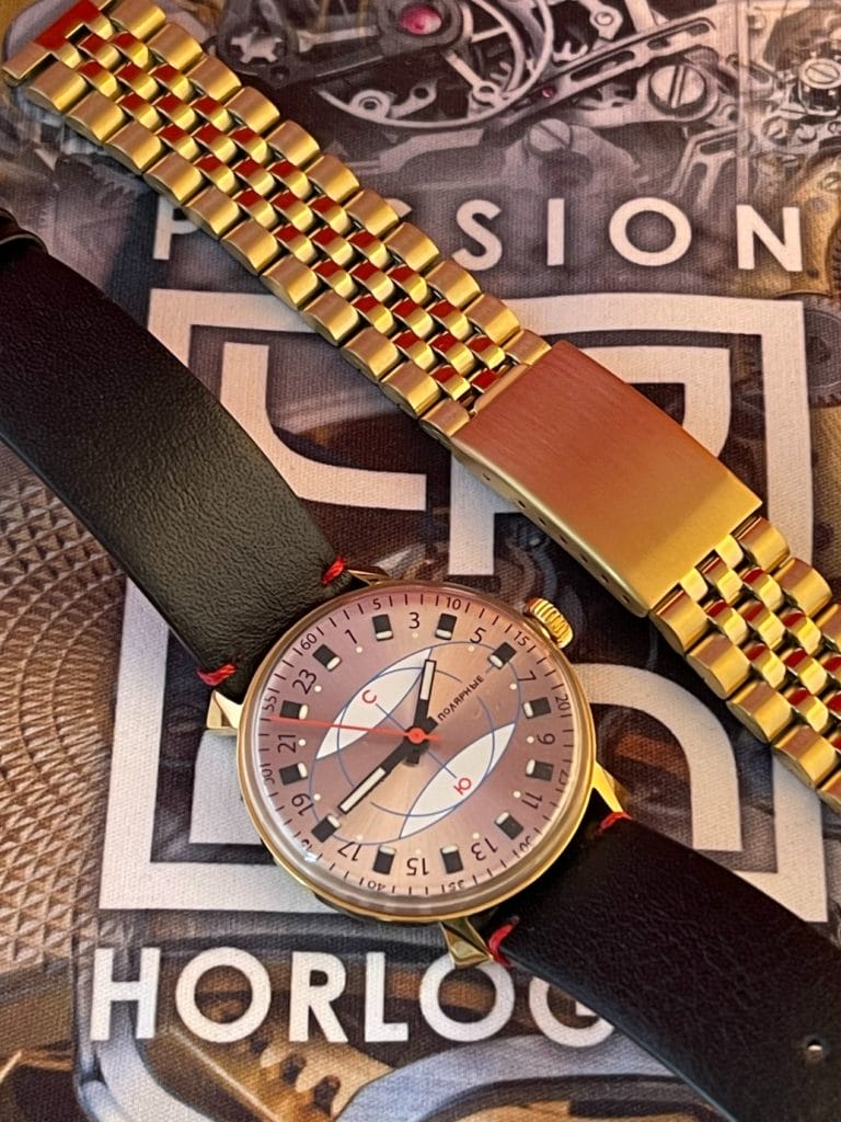 Bracelet acier de type "Jubilee" et Raketa Polar Limited Edition