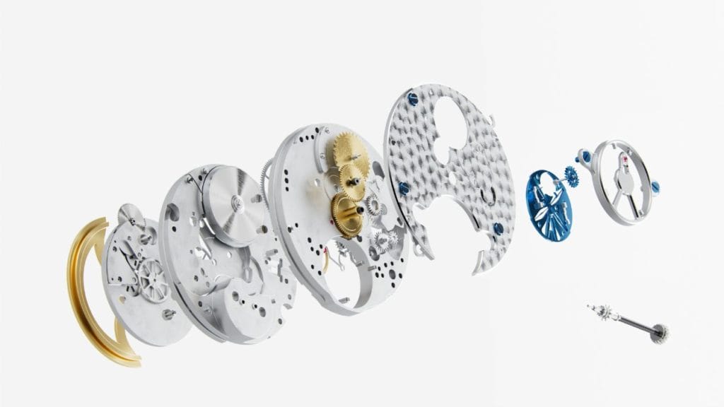 Vue éclatée du mouvement