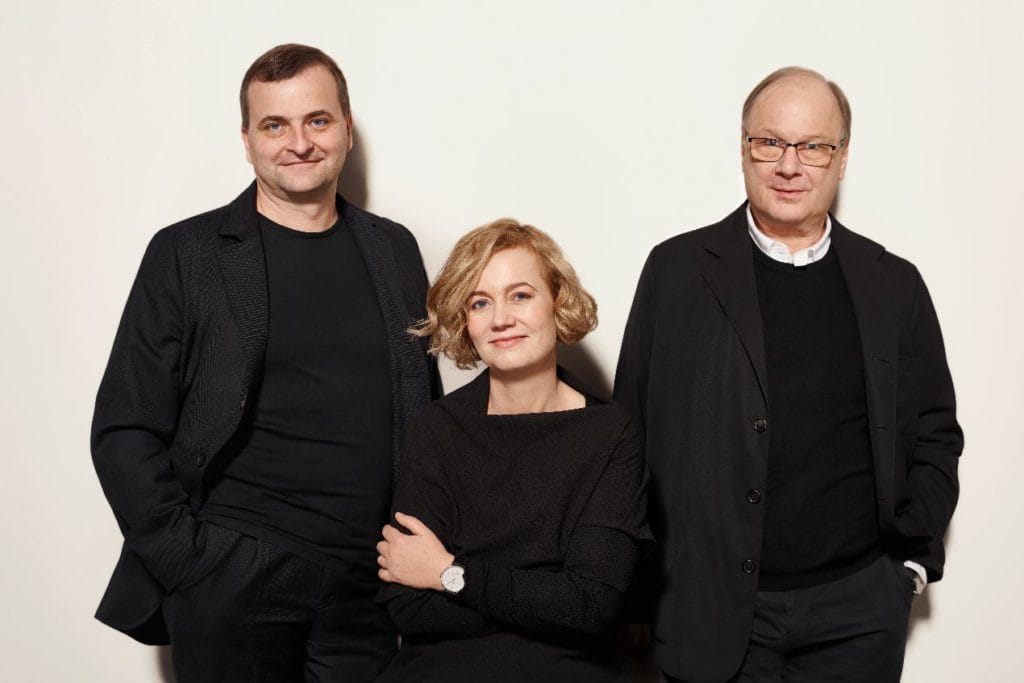 Uwe Arendt, Judith Borowski, et Roland Schwertner, les trois dirigeants de Nomos Glashütte