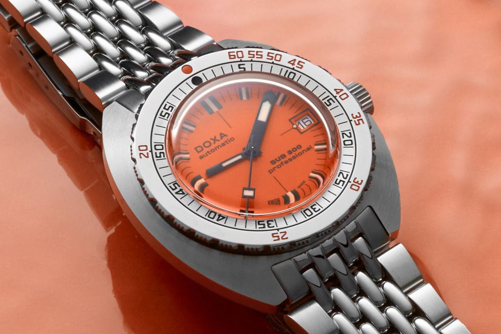 Doxa SUB 300 sous l'objectif d'Alexandre Tarall - Vue de détail