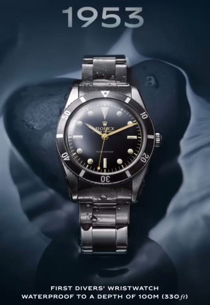 Rolex Submariner ref 6204 de 1953 : la première !