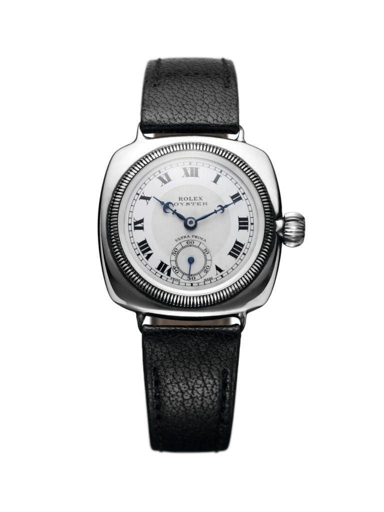 La Rolex Oyster, première montre étanche, en 1926.