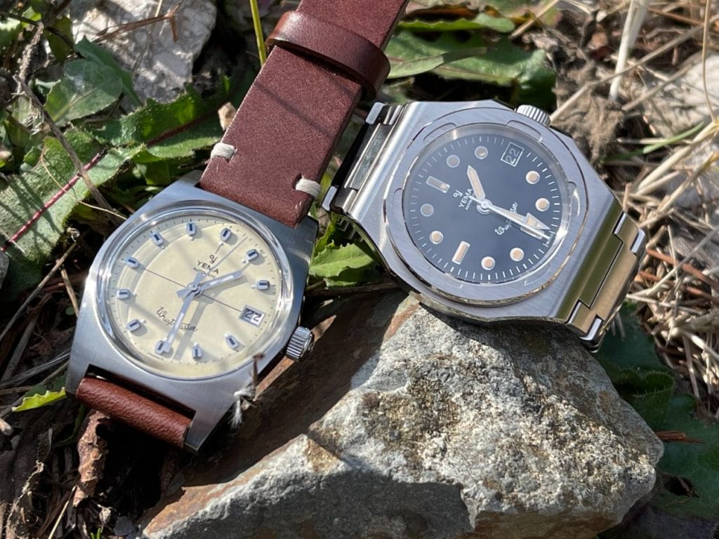 deux montres de la collection Wristmaster à l'essai