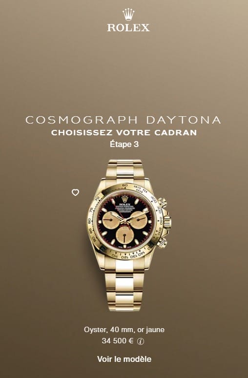 Rolex daytona 2024 or jaune prix