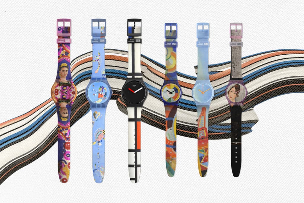 Les 6 montres de la collaboration entre Swatch et le Centre Pompidou