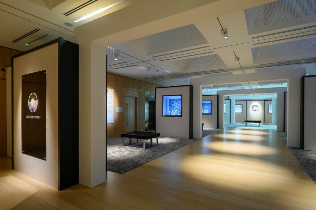 L'aile du musée où sont exposées toutes les montres.