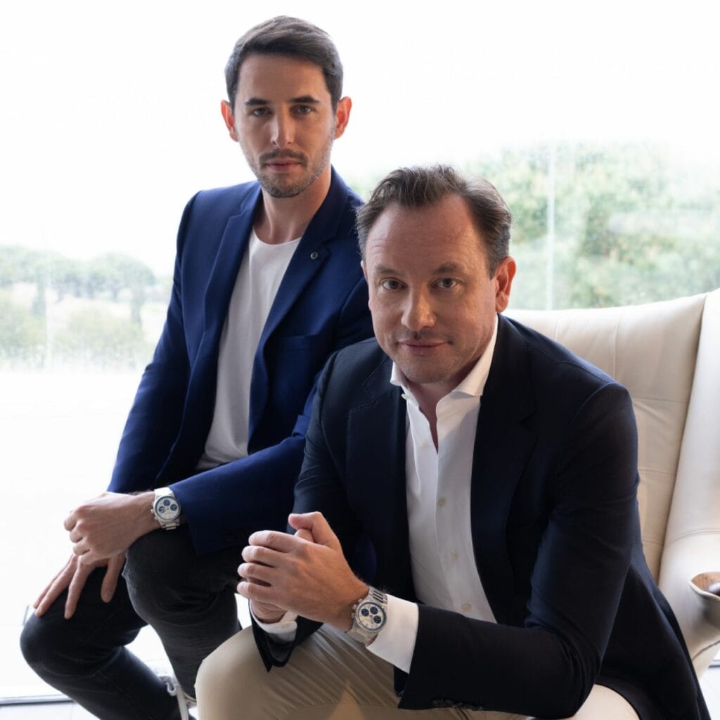 The Avener en compagnie de Niels Eggerding, CEO de Frederique Constant