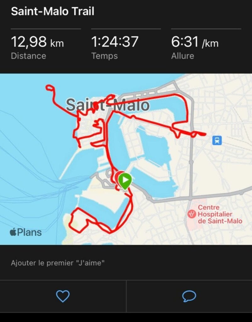 Retrouvez toute la cartographie de votre course sur l'appli Garmin Connect. 