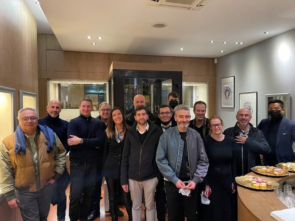 la boutique parisienne accueillant des amateurs d'horlogerie, lecteurs de Passion Horlogère.