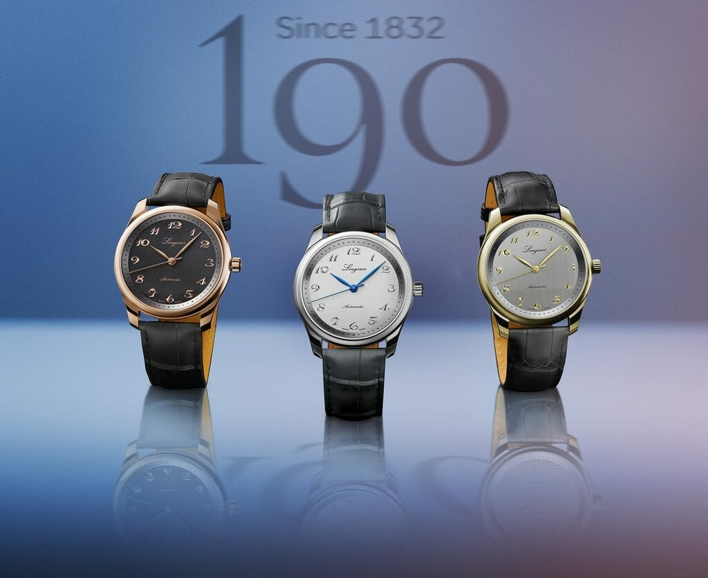 Les trois modèles de l’édition limitée Longines Master Collection 190th Anniversary
Crédit : service de presse Longines