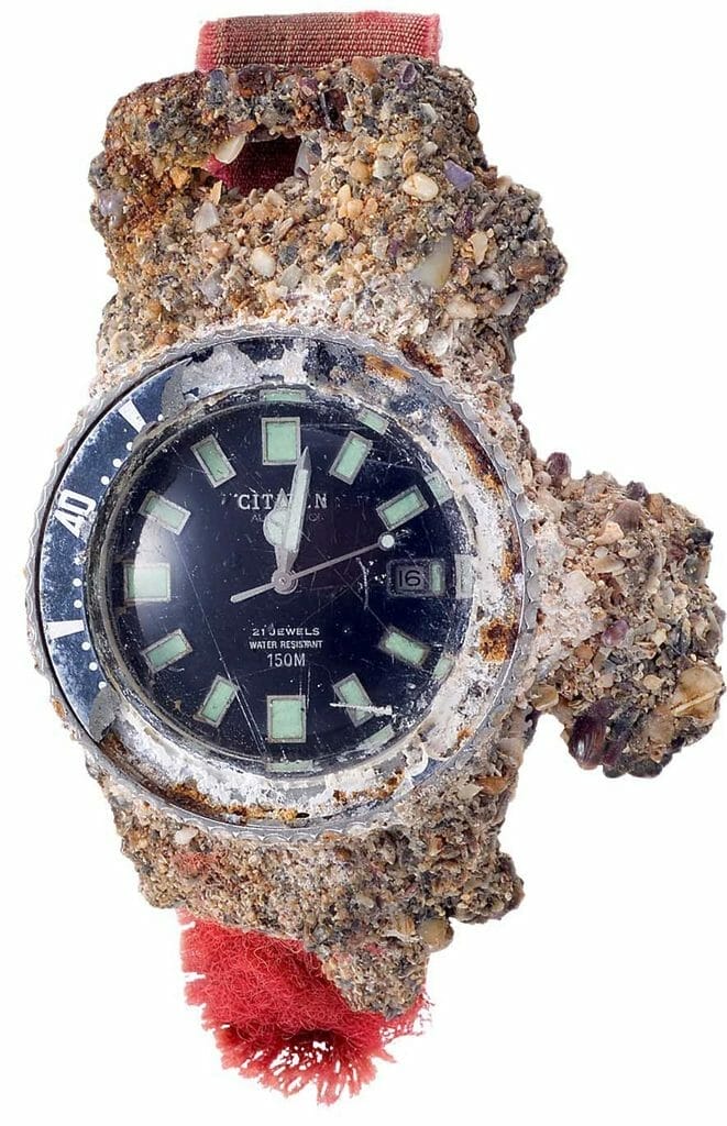 L'état dans lequel la montre a été retrouvée !