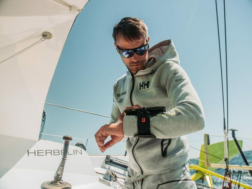 Aurélien Ducroz dans l'action de la course.