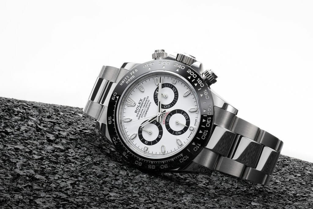 Rolex Daytona 116500LN à cadran blanc. La Rolex contemporaine la plus recherchée. Photo Alexandre Tarall.
