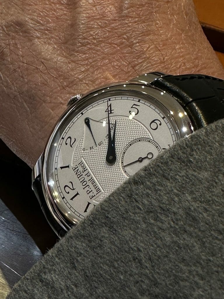 Une FP Journe au poignet de Richard Dang