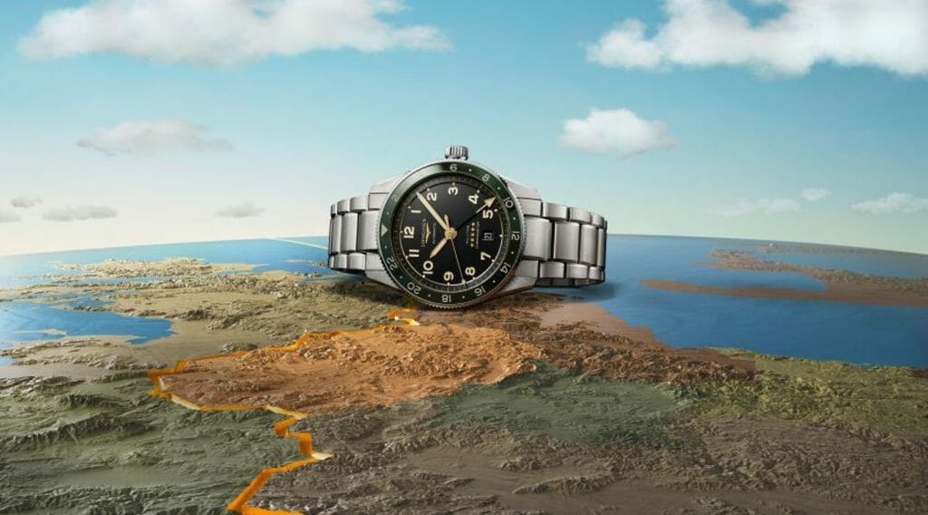 La Longines Spirit Zulu Time au fameux mouvement GMT.