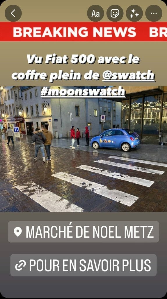 Le MoonSwatch Winter Tour à Metz