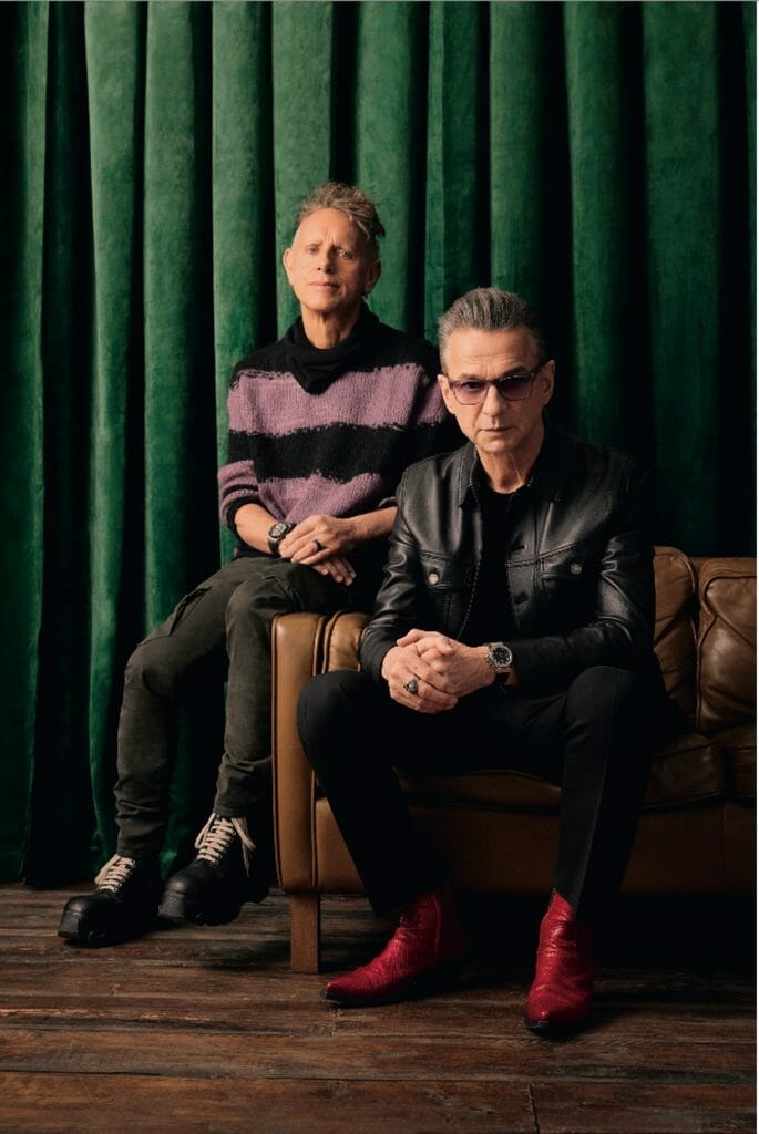 Le groupe Depeche Mode, Martin Gore à gauche et Dave Gahan à droite. 