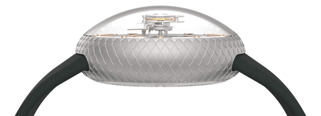 Cage du tourbillon central flottant à remontage manuel